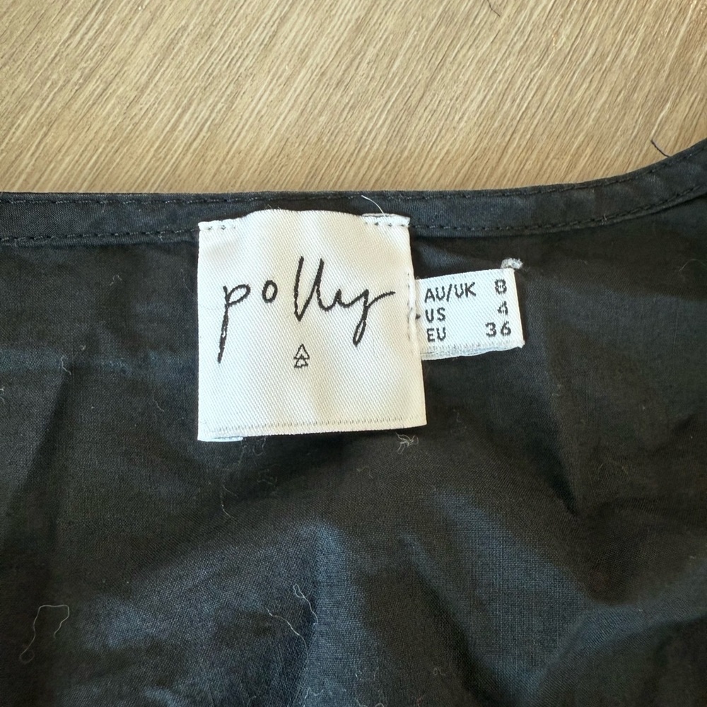 Black Oh Polly Linen Shirt - Picture 3 of 3